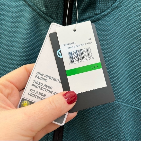 NWT Callaway 1/4 Quarter Zip Pullover Golf Weather Series Dark Green Teal Size L - Picture 10 of 14